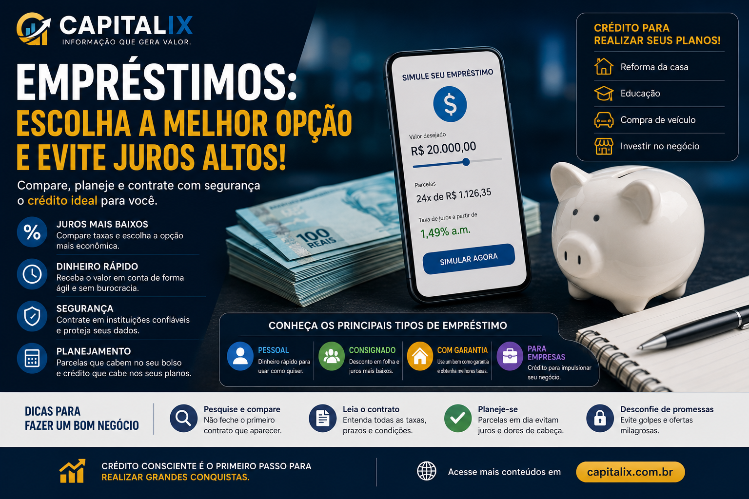 Empréstimos: como escolher a melhor opção e evitar juros altos