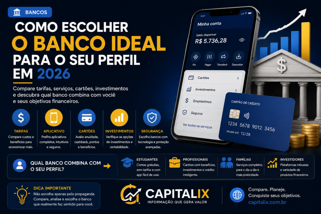 Como escolher o banco ideal para o seu perfil em 2026