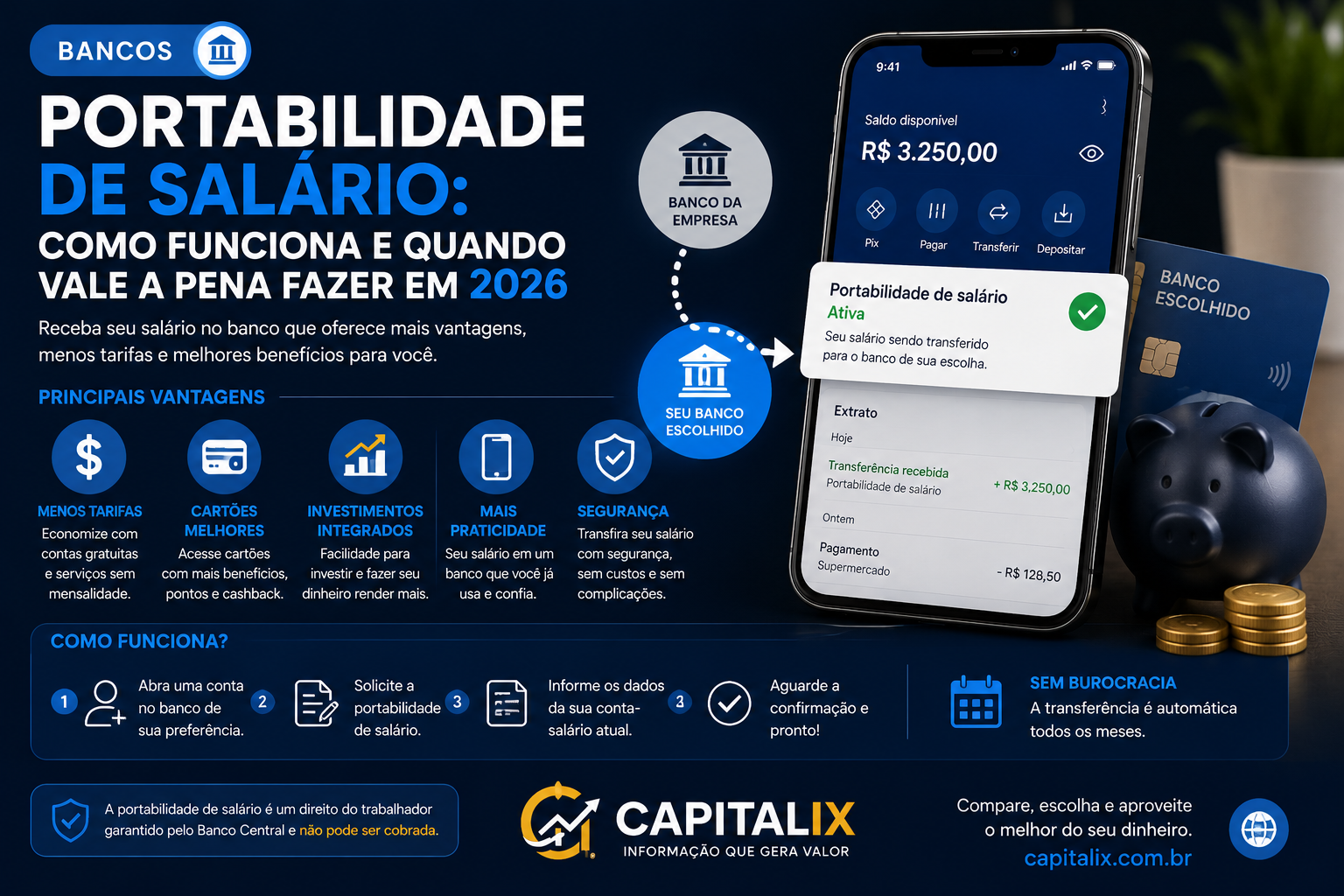 Portabilidade de salário: como funciona e quando vale a pena fazer em 2026