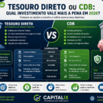 Tesouro Direto ou CDB: qual investimento vale mais a pena em 2026?