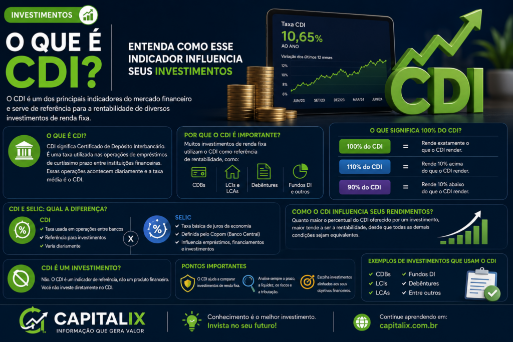 O que é CDI? Entenda como esse indicador influencia seus investimentos